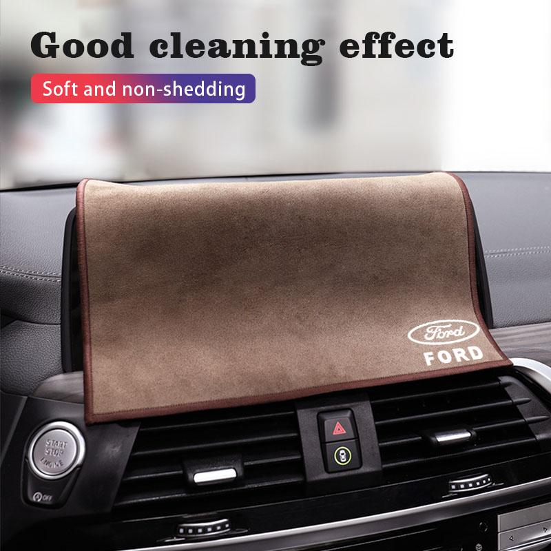 Microfiber Towel Car Cleaning Care Accessories For Ford ST Line Focus Mustang Fiesta Puma Ranger Kuga MK7 MAX F150 Mondeo Escape
