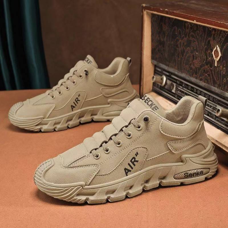 Men's Work Boots Waterproof Anti-slip Wear-resistant Slip-on Lightweight Soft-soled Casual for Office and Work Comfortable Sports Shoes