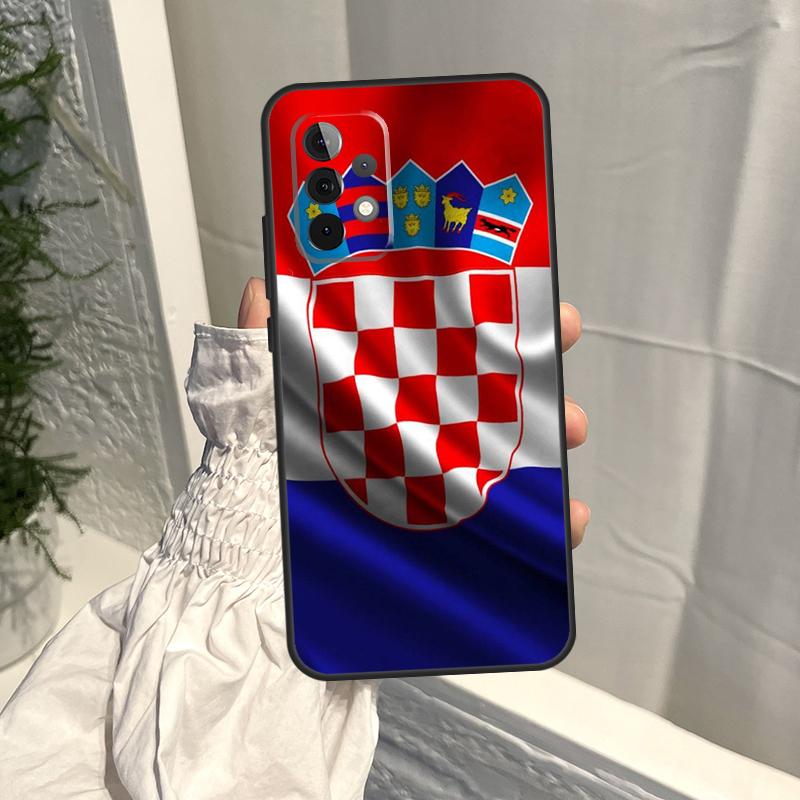 Croatia Flag Case For Samsung Galaxy A56 A36 A16 A06 A54 A34 A14 A13 A53 A12 A22 A32 A52 A35 A15 A55 A17
