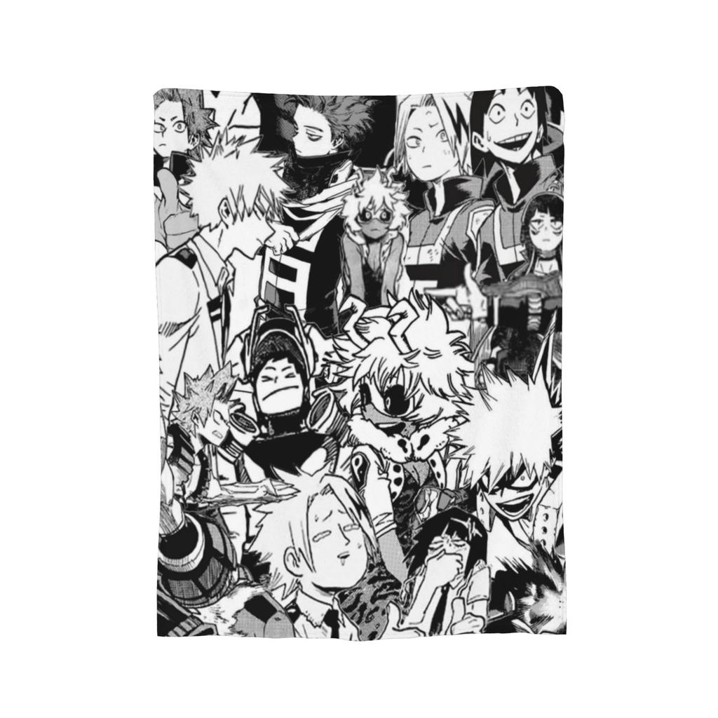 My Hero Academia Blankets Fleece Anime Warm Throw Blankets for Car Sofa Couch Bedroom Quilt