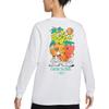 Nike Sportswear Printed Loose Fit Crew Neck Long Sleeve T-Shirt Women Tops White FZ3489-100