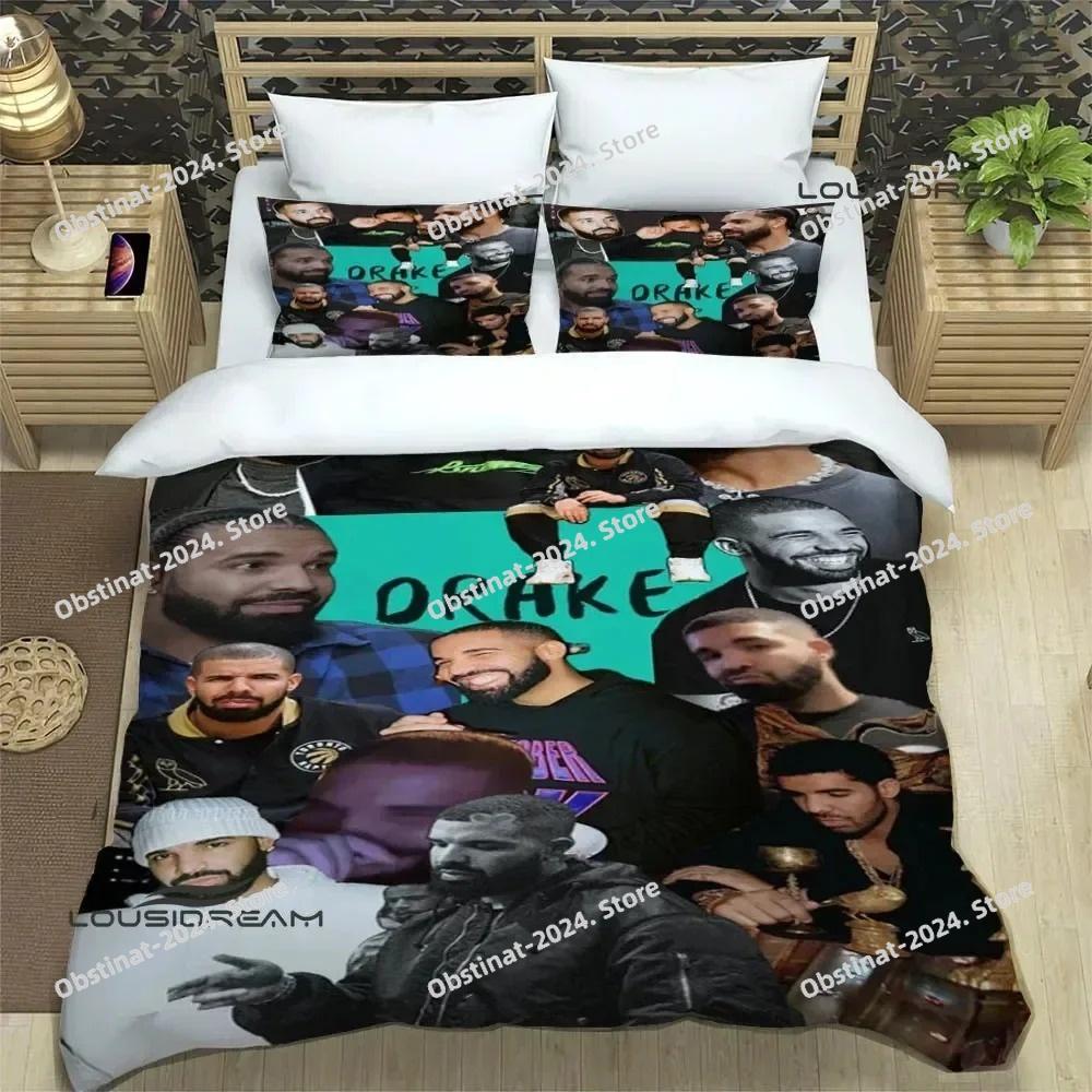Rapper Drake 3D printed Bedding Sets exquisite bed supplies set duvet cover bed comforter set bedding set luxury birthday gift