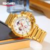 Skmei Watch for Men Top Brand Luxury Big Dial Stainless Steel Waterproof Chronograph Wristwatches with Date