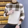 Men's Winter Vintage Warm Knit Pullover Long Sleeve Plus Size Sweater