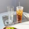 Large Capacity Straw Cup Transparent Cold Drink Cup Creative Glass Cup  Juice Beer