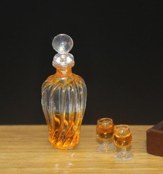 1Set 1/6 1/12  Doll House Simulation Miniature Mini Wine Bottle Cup Model Decor Mini - Less than 4