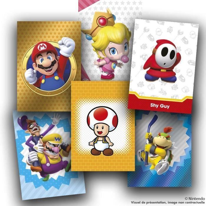 Collection Panini - Super Mario Trading Cards - Boite De 18 Pochettes De 8 Cartes - Jaune - Dès 6 Ans