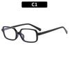 Fashion Retro Small Rectangular Frame Anti Blue Light Glasses for Women Ins Simple Commuting Computer Eye Eyeglass Frame