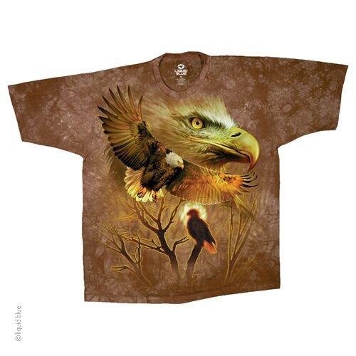 

Редкие футболки унисекс American Eagle Tie Dye Golden Bald High Flyer Native S