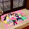 Anime Characters Pose Carpet Suitable for Entryway Study Room Outdoor Dining Room Antislip Carpet Anime Office Decor Best for Christmas