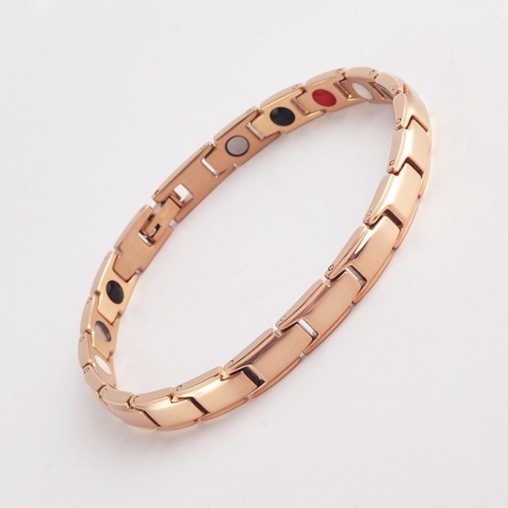 Stainless Steel Stainless Steel Bracelet Retro Magnetic Link Chain Magnet Couple Bracelets  Home