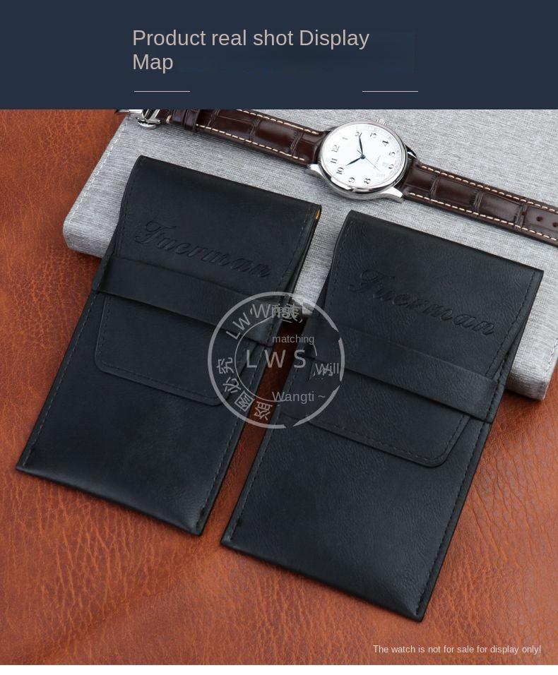 Watch Bag Convenient Flip Cover Simple Watch Travel Storage Single Piece Creative Anti-fall Watch Leather Case Organizer Pouch