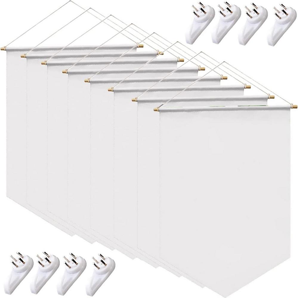 Sublimation Blank Custom Banner Wall Display Waterproof Canvas Banner Sublimation Transfer Heat Press Printing Crafts Decoration