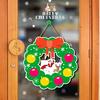 Christmas Door Hanging Claus Festive Sign Vibrant Color Santa Pattern Holiday Decoration Easy To Hang