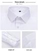 Men's Slim Fit Long Sleeve White Shirt - Autumn Style Business Casual