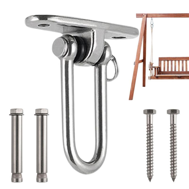 304 Stainless Steel Suspension Bracket Hammock Mount Ceiling Hook Anchor Hanger For Outdoor Hanging Swings Chairs Hammocks