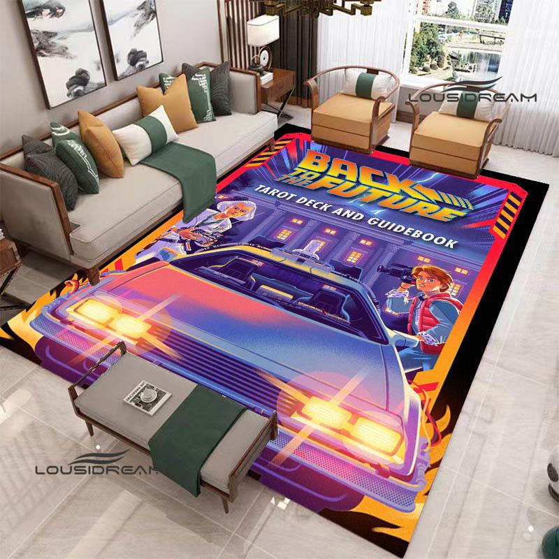 Movie Back To The Future printed carpet Living room bedroom non-slip carpets Yoga mat Outdoor carpet kawaii rug birthday gift