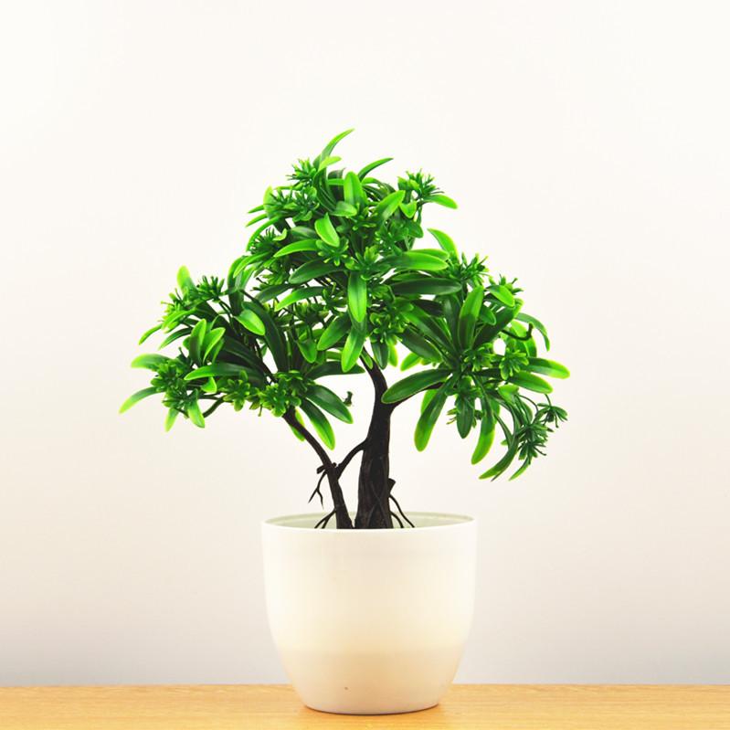 Artificial Plants DIY Simple Bonsai Small Tree Fake Plants Fake Flowers Potted Ornaments Bathroom Home Decor Hotel Garden Decor