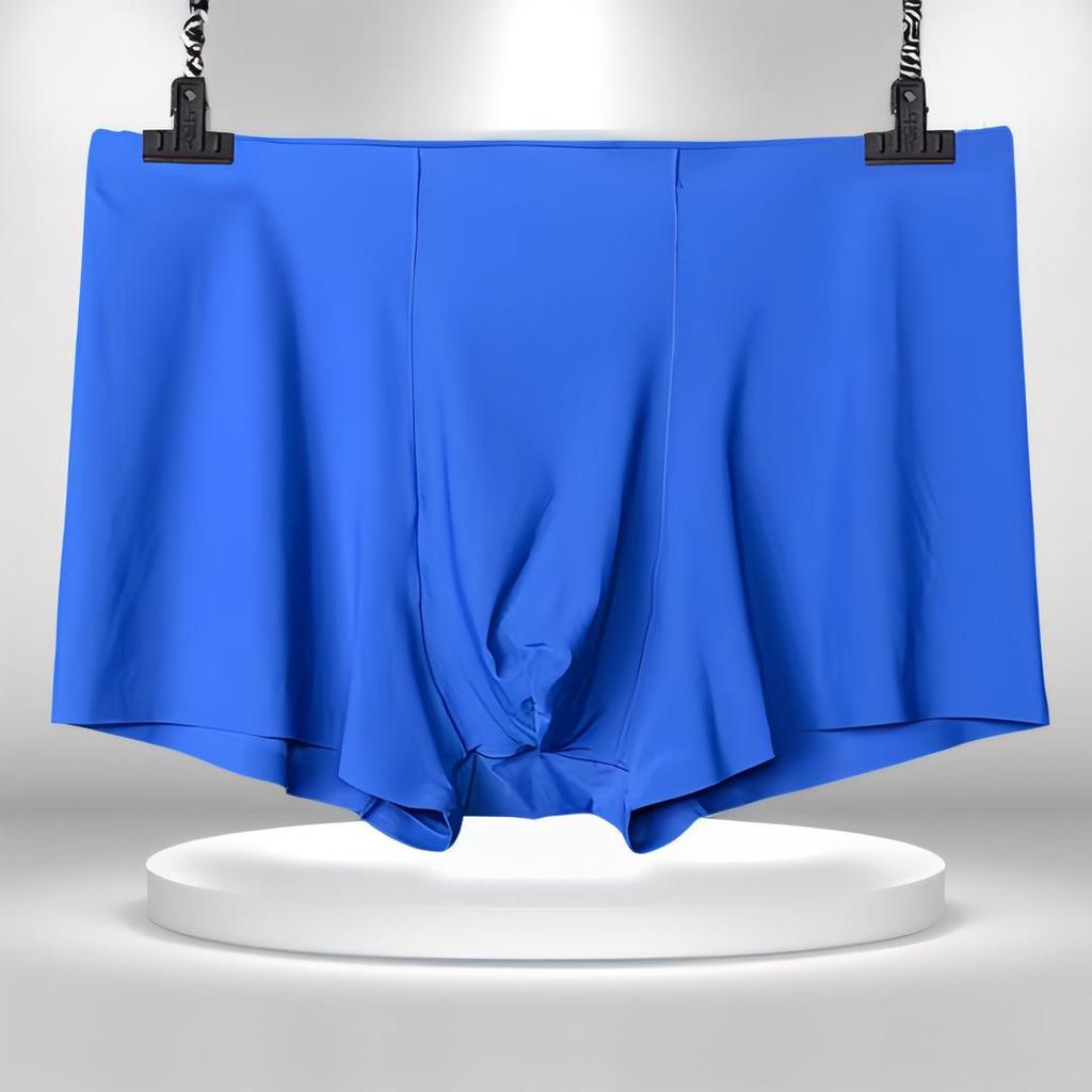 Men's Seamless Ice Silk Boxer Briefs - Summer Youth Collection