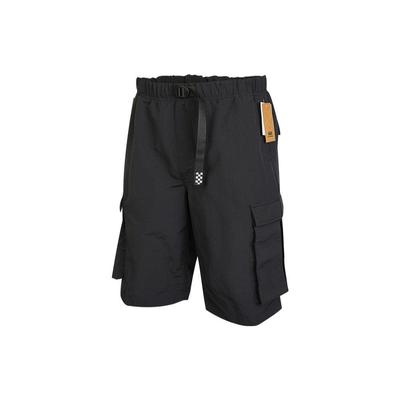 Ss22 Einfarbige Logo-Print Elastische Taille Shorts Herrenshorts Schwarz VN0A5FL8BLK