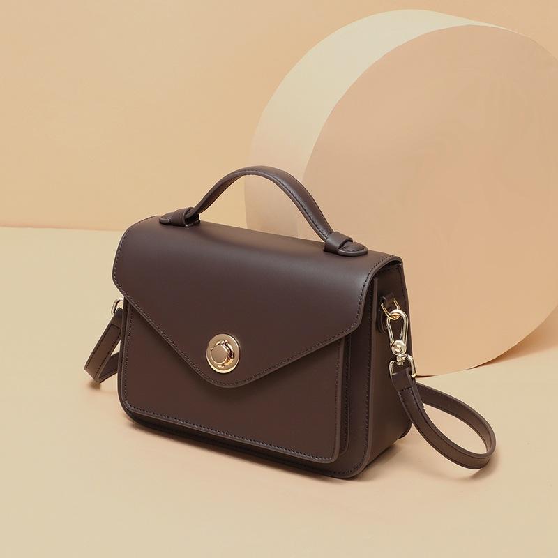 2025 New Fashion Women's Bag Messenger Bag Genuine Leather Commuter Bag High-end Versatile Shoulder Handbag
