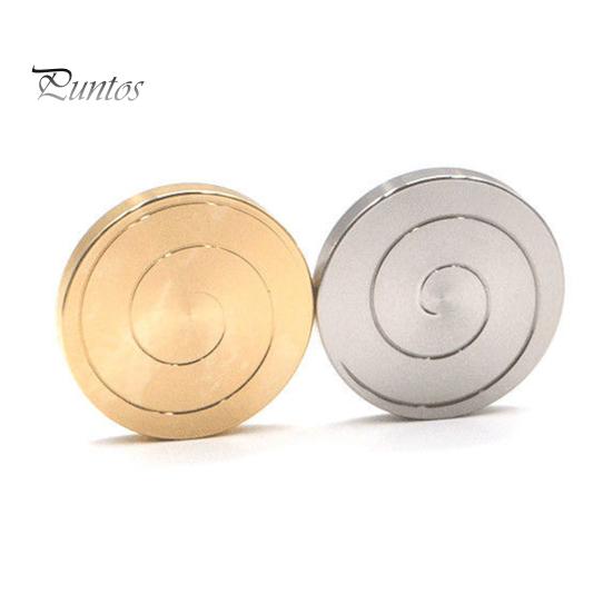 Kreisel Schreibtischspielzeug Stressabbau Angstlinderung Kinder Teenager Erwachsene Tragbares Reise-Metallmünzen-Fidget-Spinner Büro Fingerspitzen-Gyroskop EDC-Spielzeug