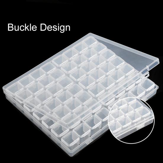 56 Grids Detachable Nail Art Manicue Accessories Storage Box Container Organizer