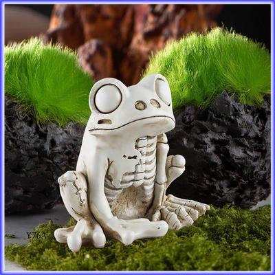 Modèle Squelette Grenouille Halloween Statue Squelette Animal Décoration Squelette Animal Réaliste Terrifiant Grenouille Ornements