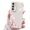 Custodia Floreale Fiori di Pesco Rosa Per Samsung S26 S25 S24 Ultra S23 S22 S21 FE A15 A16 A17 A26 A35 A36 A37 A54 A55 A56 A57 5G Copertura con Texture in Pelle