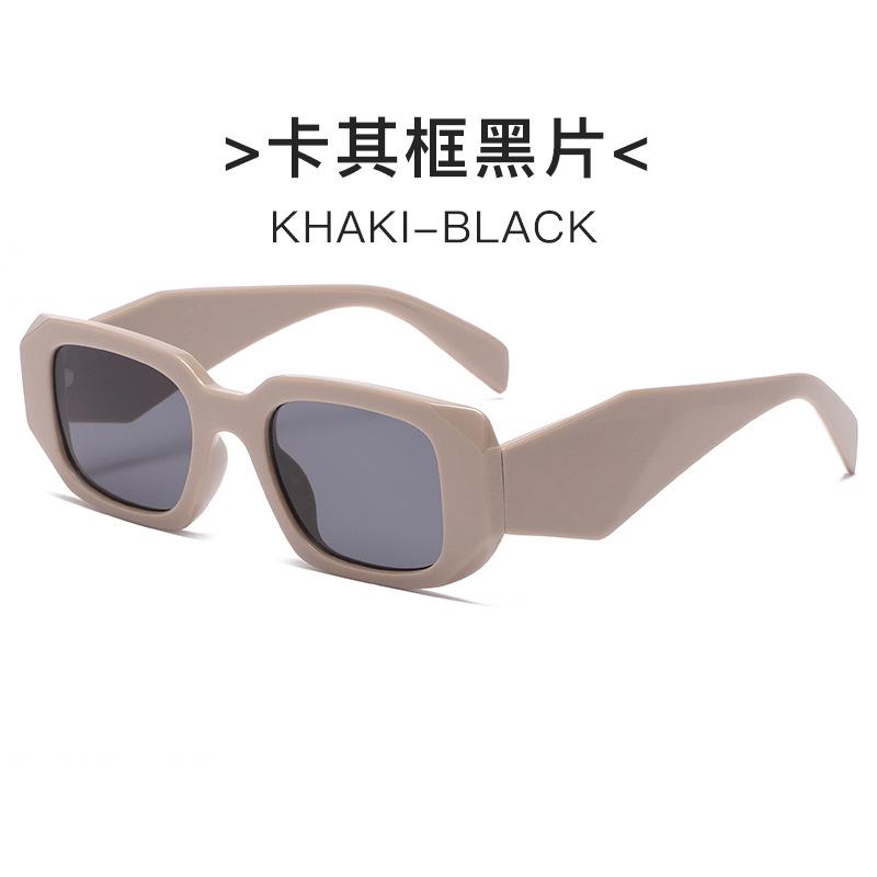 New Irregular Square Frame Sunglasses European and American Personalized Cutting Edge Wide-leg Sunglasses Fashionable Stree