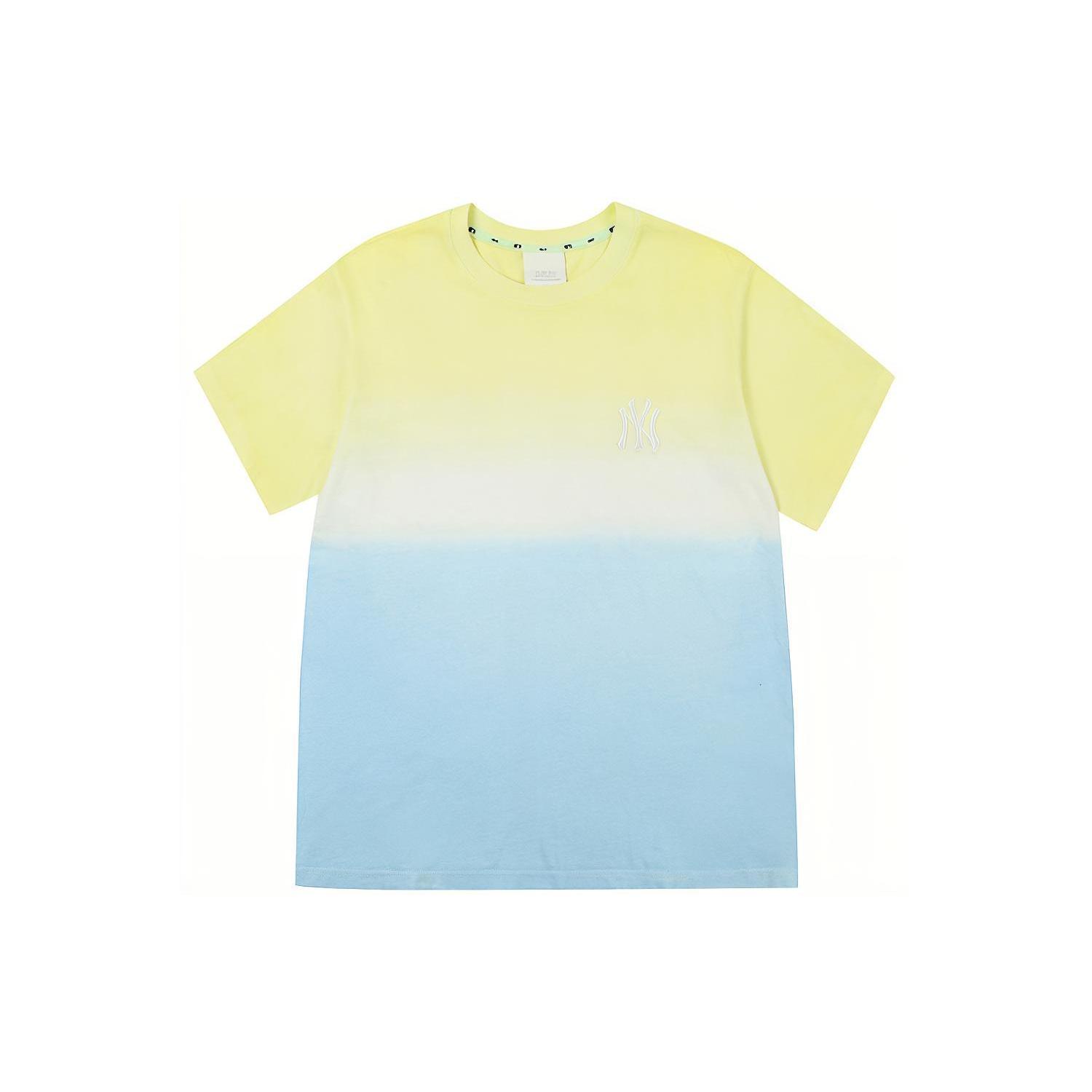MLB T Shirts Unisex Yellow Blue Crew Neck Moderate Straight Fit 31TSD4131-50Y S