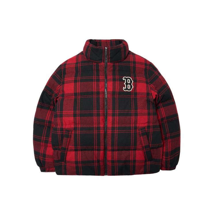 New MLB Mlb Base Logo Puffer Jacket Unisex Red 3ADJP0216-43RDD