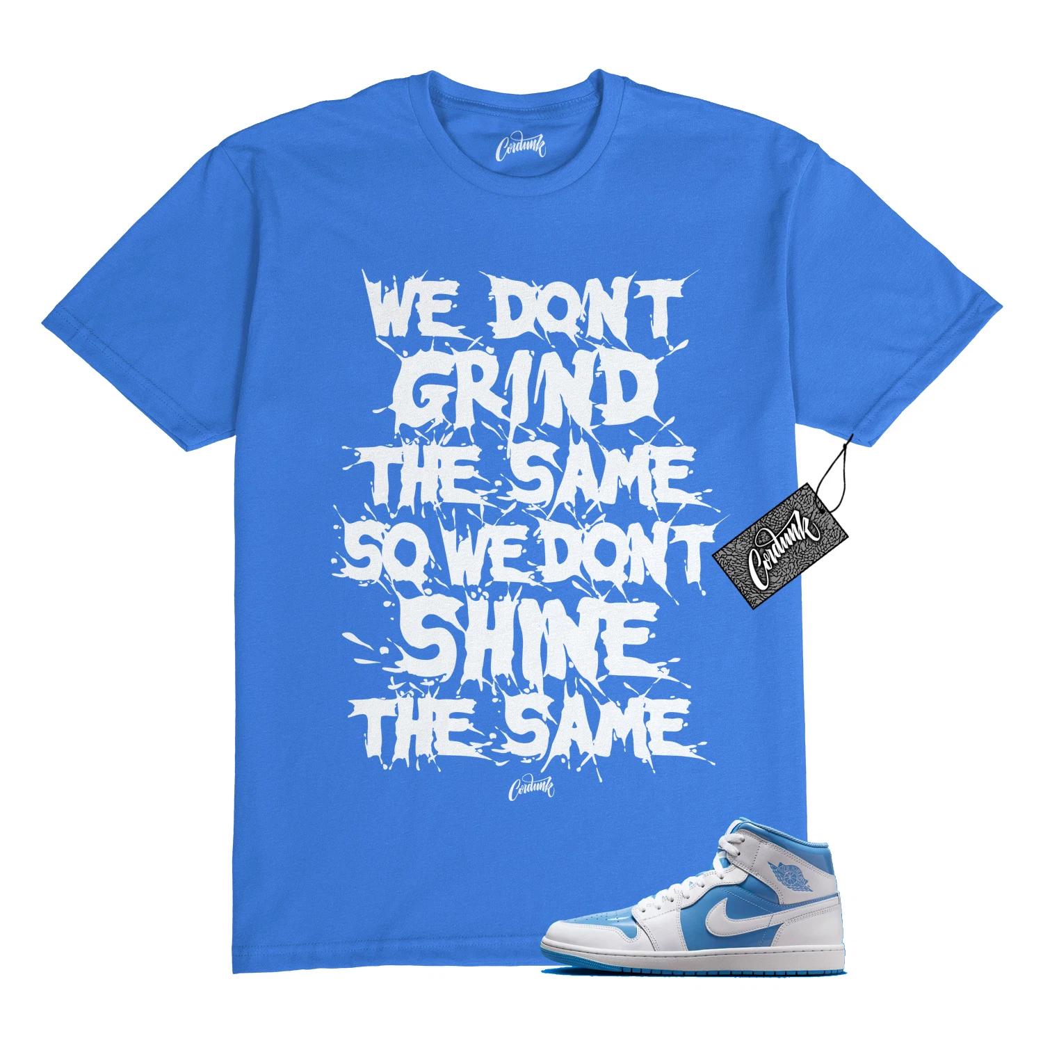 1 Mid Legend Blue White T Shirt to Match GRINDV2 S