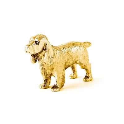 Field Spaniel 22ct Gold Plated British Art Dog Figure Collection