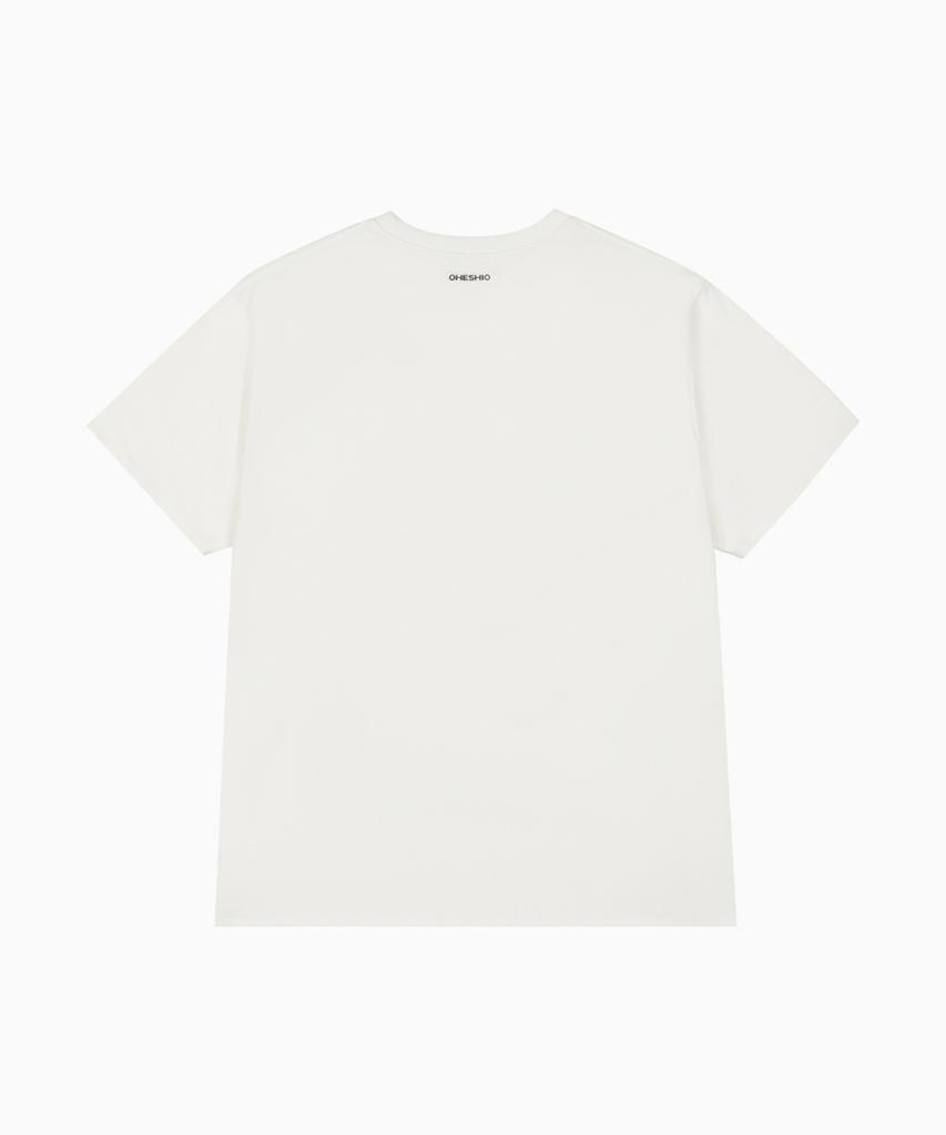 Ohesio Apple Dot Overfit T-Shirt, Ivory
