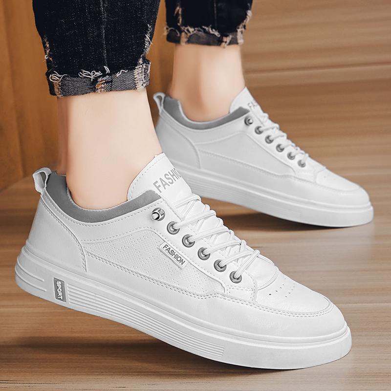 Men's Summer Fashionable Casual Driving Shoes Sporty Slip-On Loafers Versatile Comfortable Breathable Wear-Resistant Leather -.