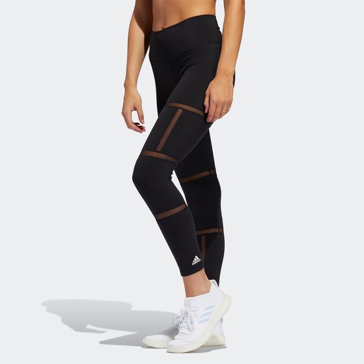 (WMNS) adidas Believe This 2.0 Geo Mesh 7/8 Tights Asia Sizing 'Black' Women's FJ7239