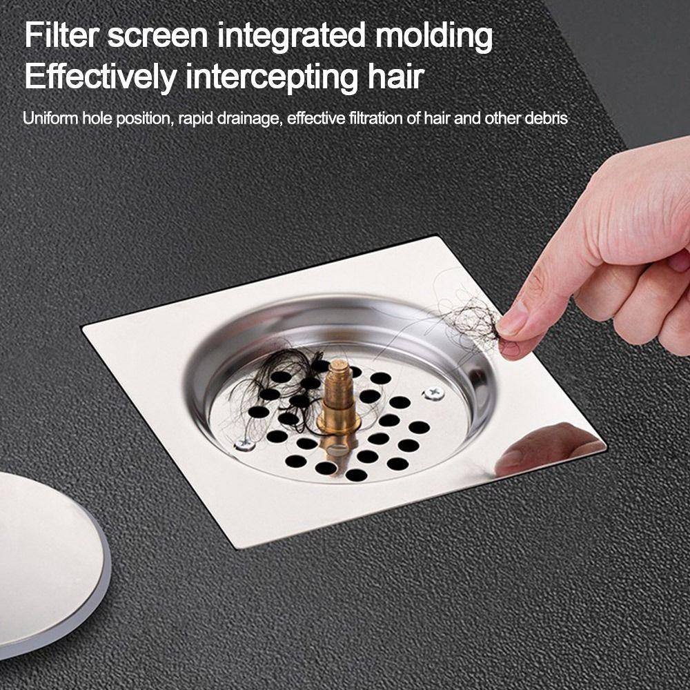 Pedal Type Shower Foot Floor Drain Stainless Steel Drain Filter Useful Sewer Floor Strainer