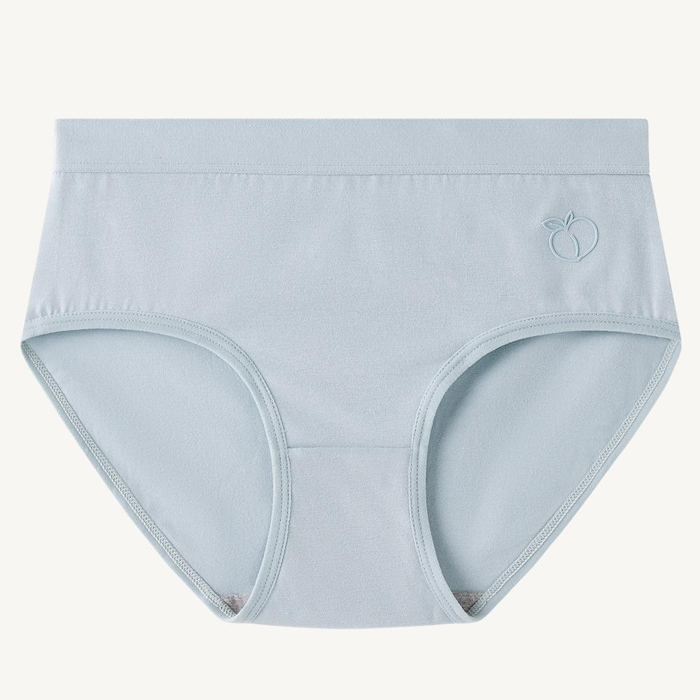 Univerzální spodní prádlo pro čtyři roční období, Dívčí ze 100% čisté bavlny, Bezešvé, Pohodlné a prodyšné se středně vysokým pasem, Dámské kalhotky s 5A antibakteriálním klínem