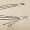 Hollow Pentagram Metal Decorative Waist Chain Female Punk Rivet Pendant Trouser Chain Spot
