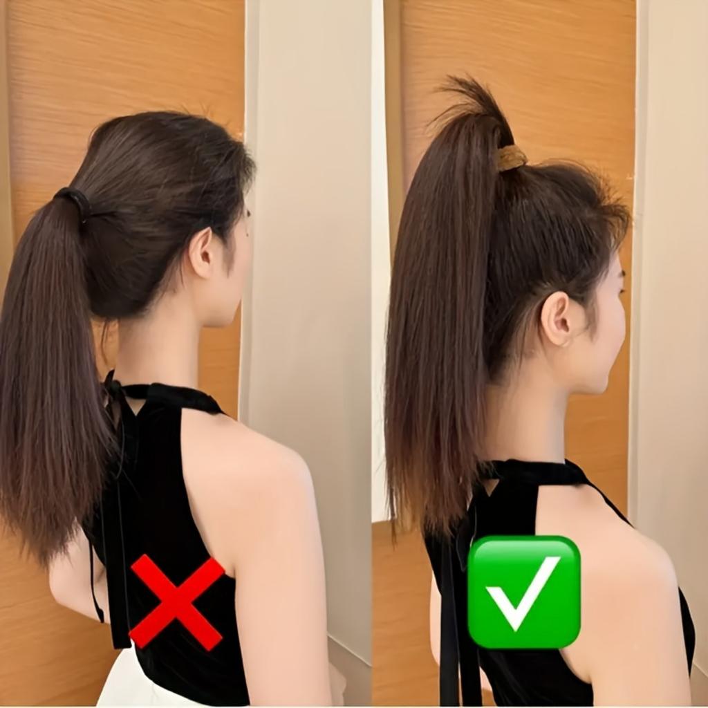 High Elasticity Thick Hair Band Set for Women - Elegant and Sweet Solid Color Pill Band, Soft and Not Tight Hairstyle, Suitable for Adults