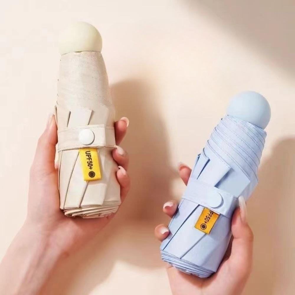 Capsule Umbrella Portable Ultraviolet-proof Waterproof Small-scale Household Rain Lightweight Sunscreen High Density Umbrella