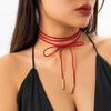 Einfache Lange Seilkette Choker Halsketten für Damen Trendiger Eleganter Schnürkragen 2026 Mode Schmuck Accessoires am Hals