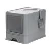 Large Double Door Drawer Type Folding Cat Litter Basin, Fully Enclosed, Splash Proof, Stink Proof, Large Cat Toilet