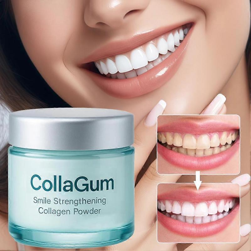 Kollagen Zahnpulver 60g Hydroxylapatit Zahnschmelz Stärkung Mundpflege