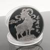 1pcs  Year Of The Goat Souvenir Coins 2027 Zodiac Goat Collectible Coins New Year Gift Goat Metal Crafts Art Display Decor