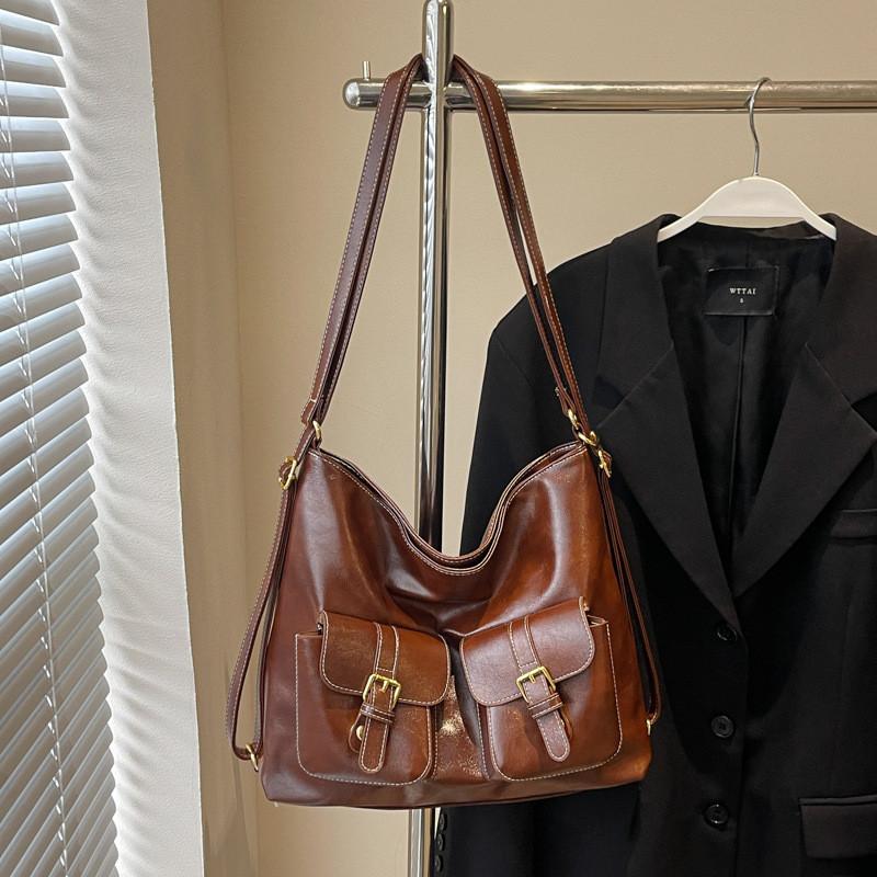IELGY Ladies Tote Bag - Large Capacity, Soft Leather, Multi-Pocket Shoulder Bag