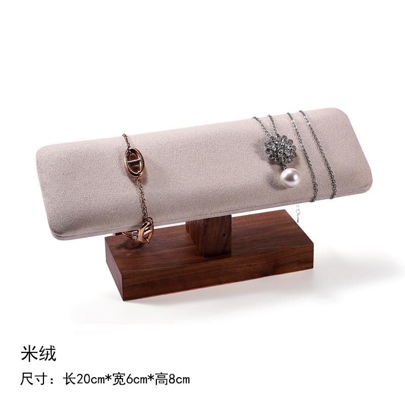 Walnut Jewelry Display Stand Combination Set Jewelry Display Ring Jewelry Look Pallet Necklace Display Model Stand