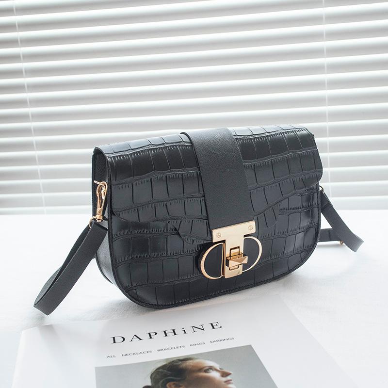 Crocodile Pattern Fashionable Versatile Women's Shoulder Bag Messenger Bag
