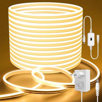 DC 12V Hand Sweep Sensor Neon Licht LED Streifen SMD 2835 120LEDs/M Flexible Seil Rohr Neon Lampe wasserdicht Für Home Decor Mit EU Stecker